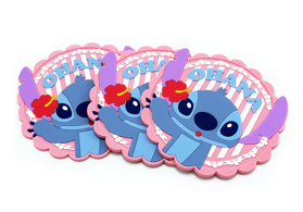 史迪奇(Stitch)卡通pvc軟膠杯墊定做