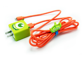 怪獸大學大眼仔硅膠蘋果充電器保護套