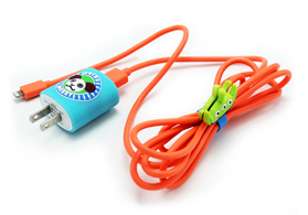 環(huán)保硅膠卡通蘋果充電器保護套訂制