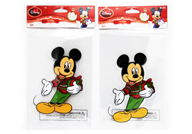 迪士尼米老鼠公仔pvc軟膠卡通玻璃窗貼