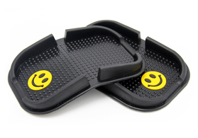 可愛笑臉車載車用手機防滑墊定做