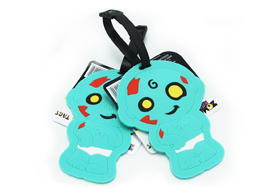 創(chuàng)意卡通造型pvc滴膠行李牌定制