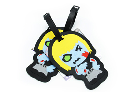 外貿(mào)出口卡通pvc軟膠行李牌定做