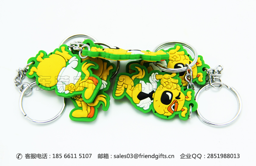 硅膠/pvc軟膠雙面滴膠鑰定制廠家