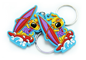 來稿量身定制pvc環(huán)保軟膠鑰匙扣廠家