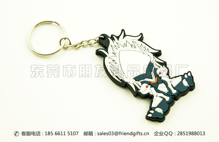 東莞專業(yè)生產(chǎn)立體軟膠鑰匙扣、立體塑膠鑰匙扣廠家