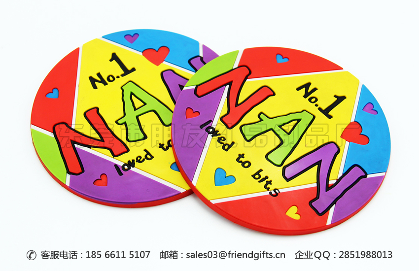 資深專業(yè)訂做pvc軟膠隔熱杯墊工廠