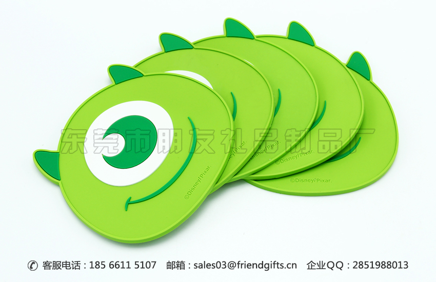 資深專業(yè)訂做pvc軟膠杯墊廠商