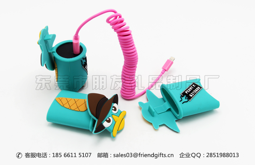 專業(yè)定制生產(chǎn)迪士尼卡通手機(jī)充電器保護(hù)套、充電器硅膠套廠商