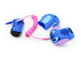 史迪奇公仔造型手機(jī)充電器插頭保護(hù)套定做