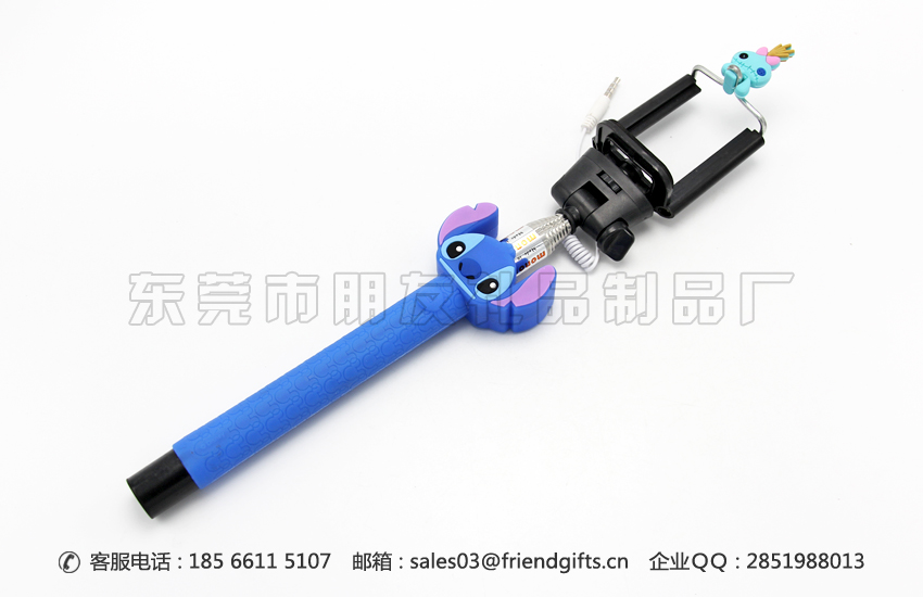 專業(yè)生產(chǎn)硅膠公仔自拍神器套、自拍桿硅膠手柄套工廠