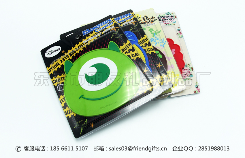 東莞訂做硅膠/pvc軟膠杯墊廠家