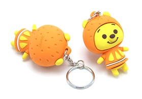 迪士尼pvc3d全立體合模公仔鑰匙扣