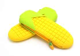 來圖來樣定做玉米造型硅膠零錢包收納包