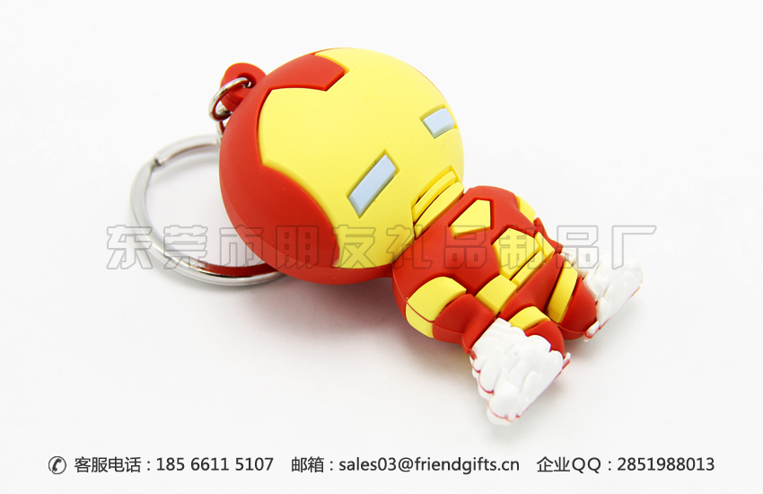 來圖來樣定做pvc公仔鑰匙扣、動漫3d公仔鑰匙扣工廠