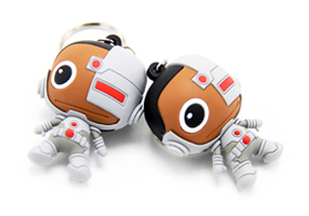 雙面滴膠合模立體pvc鑰匙掛件定制廠家