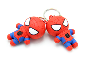 蜘蛛俠公仔pvc軟膠3d立體公仔掛件